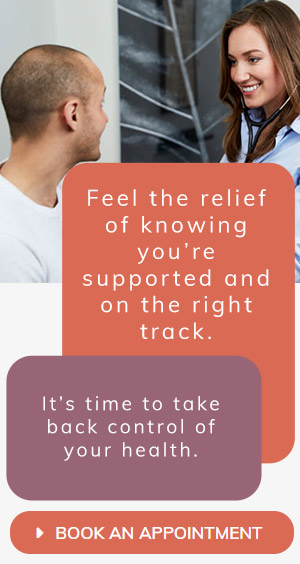 Feel the relief of knowing you’re supported and on the right track. It’s time to take back control of your health. Click Here